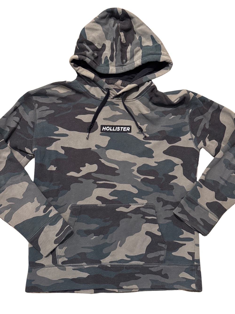 Hollister Camo Pullover Hoodie, small